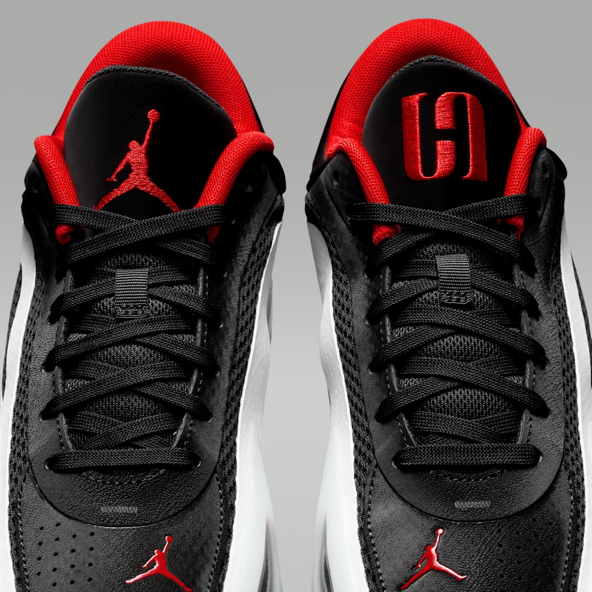 Jordan Heir Series 2 "Bloodline" Basketball Shoes - Black/University Red/White - Image 10