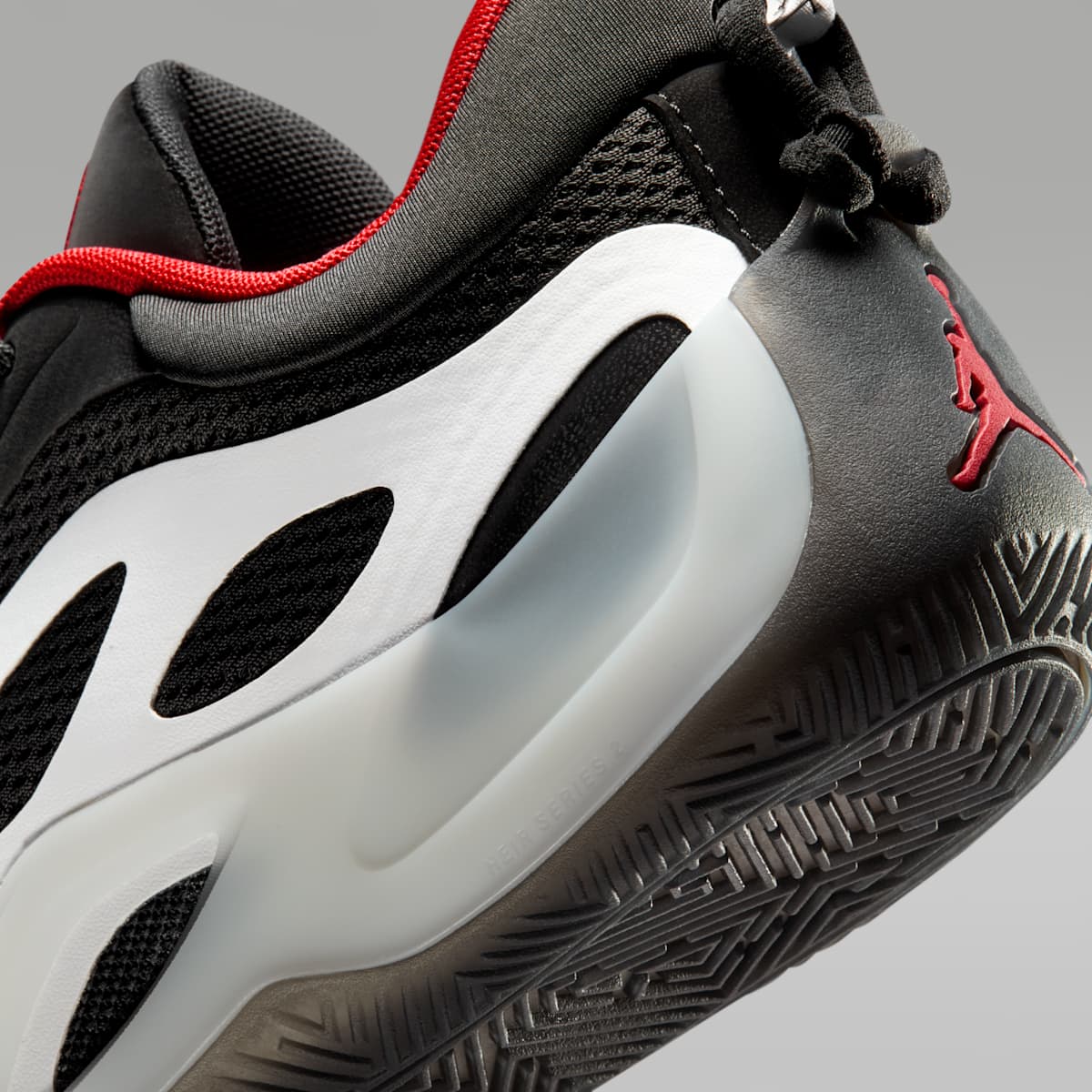 Jordan Heir Series 2 "Bloodline" Basketball Shoes - Black/University Red/White - Image 8
