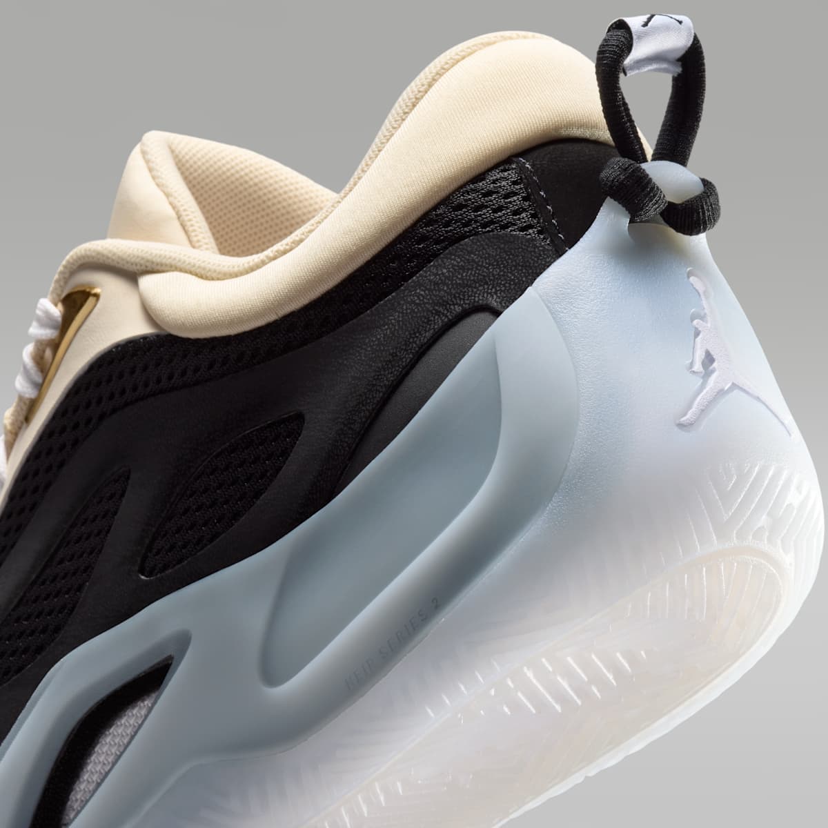 Jordan Heir Series 2 "Precious Medals" Basketball Shoes - Pearl White/Black/Metallic Gold/White - Image 8