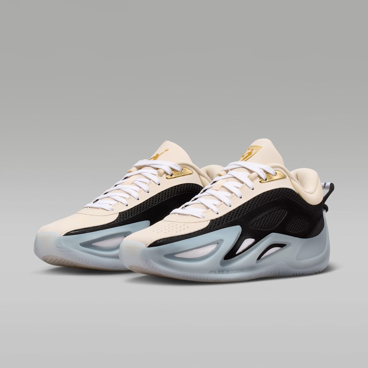 Women's Jordan Heir Series 2 "Precious Medals" Basketball Shoes - Pearl White/Black/Metallic Gold/White
