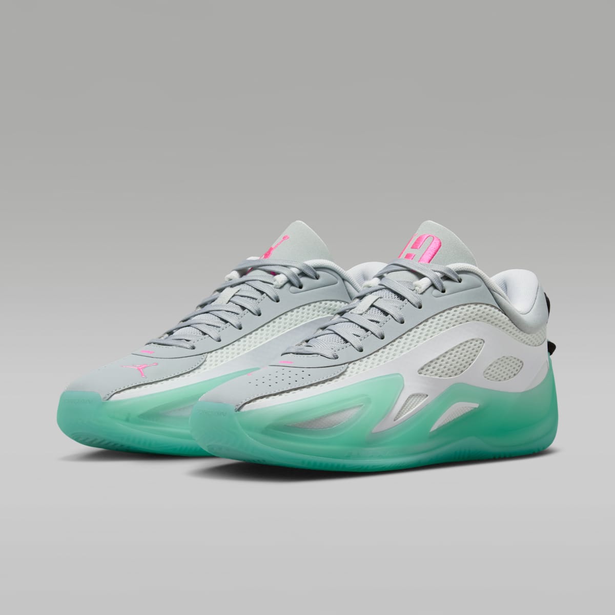 Jordan Heir Series 2 "Seafoam" Basketball Shoes - White/Metallic Silver/Pink Blast/Light Pumice - Image 5