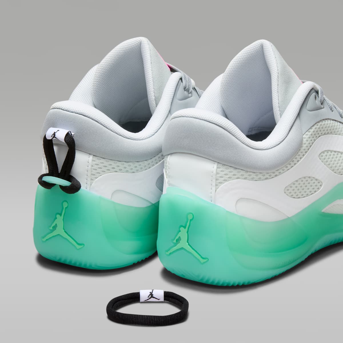 Jordan Heir Series 2 "Seafoam" Basketball Shoes - White/Metallic Silver/Pink Blast/Light Pumice - Image 10