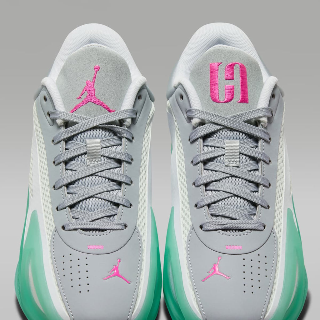 Jordan Heir Series 2 "Seafoam" Basketball Shoes - White/Metallic Silver/Pink Blast/Light Pumice - Image 9