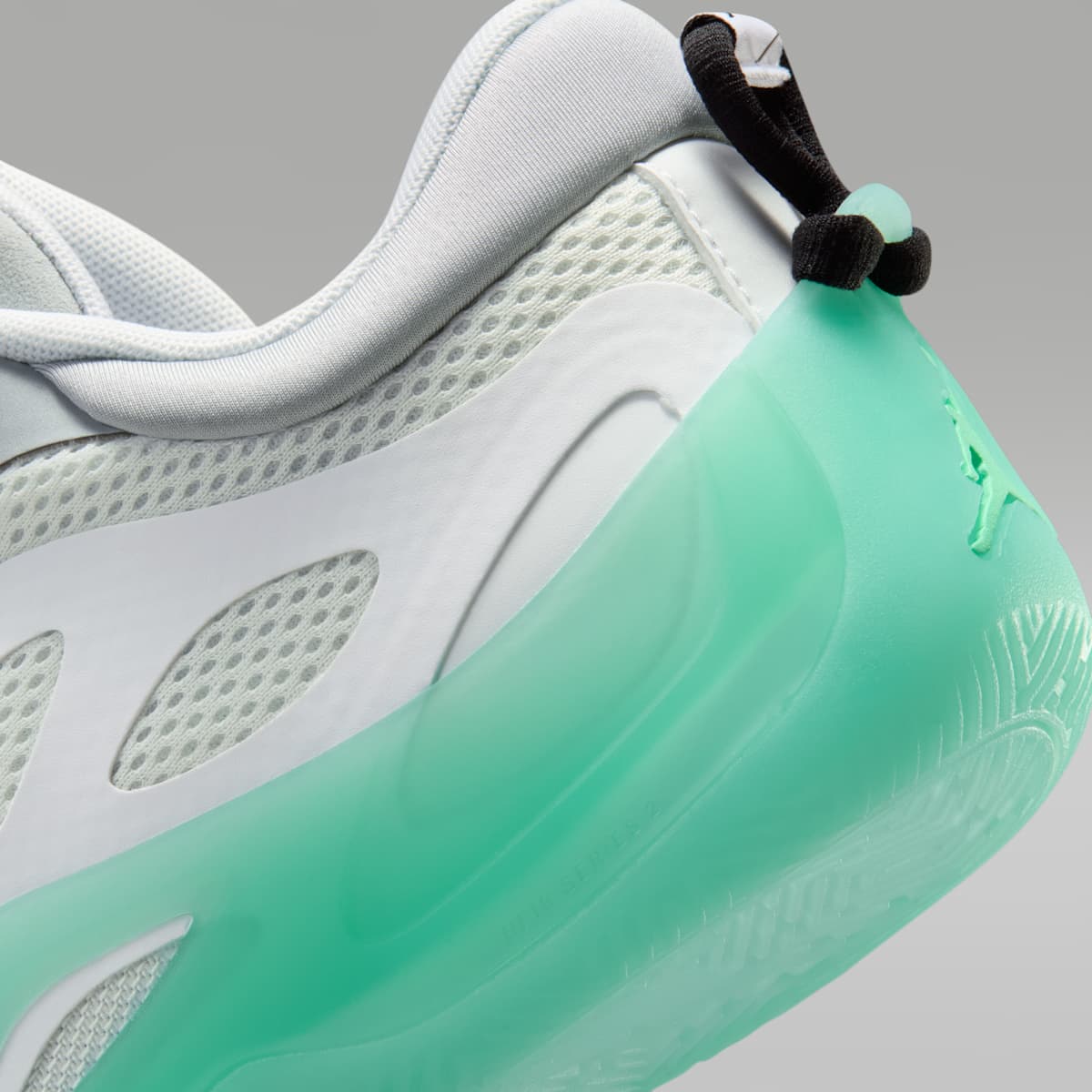 Jordan Heir Series 2 "Seafoam" Basketball Shoes - White/Metallic Silver/Pink Blast/Light Pumice - Image 8