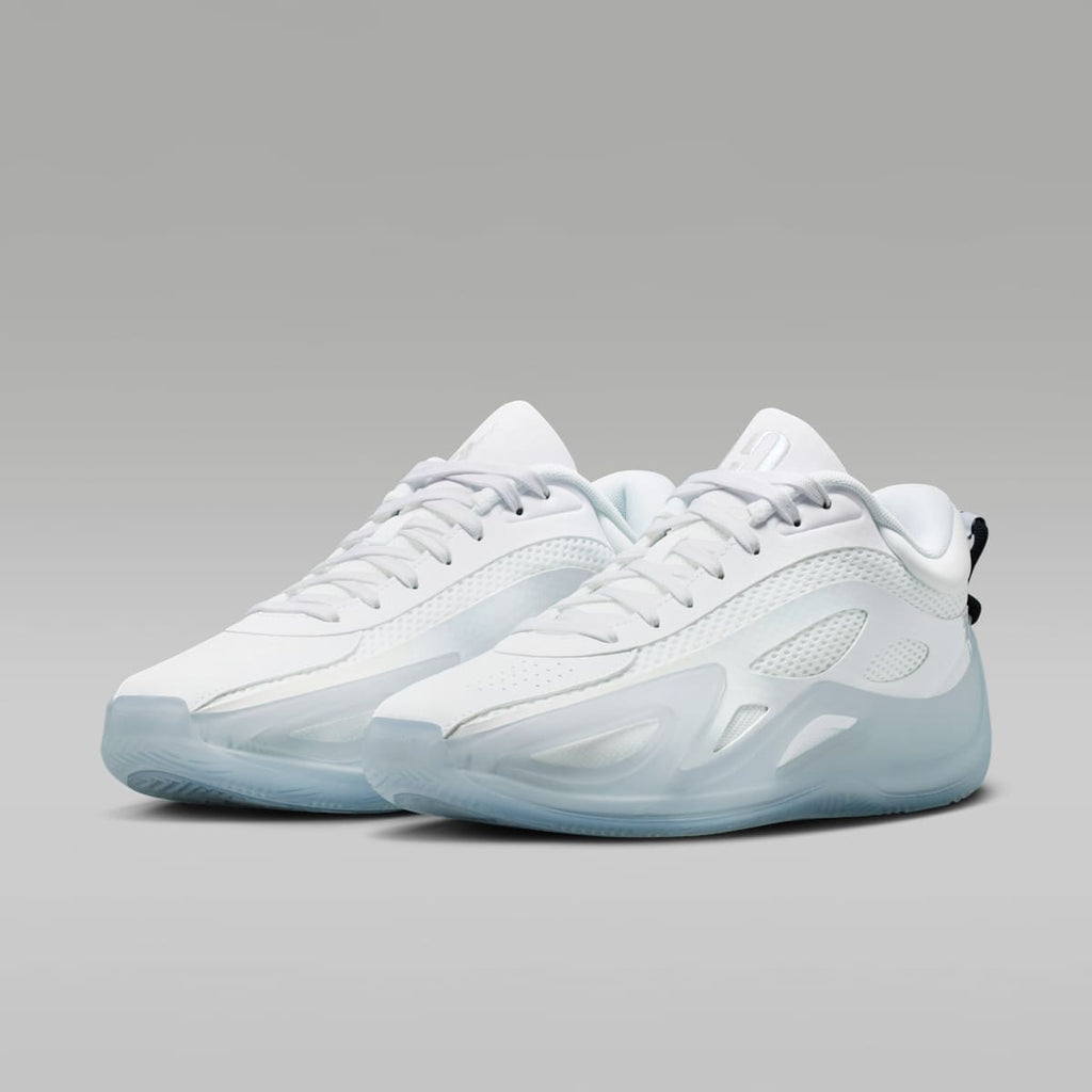 Jordan Heir Series 2 "Triple White" Basketball Shoes - White/Ice Blue - Image 5