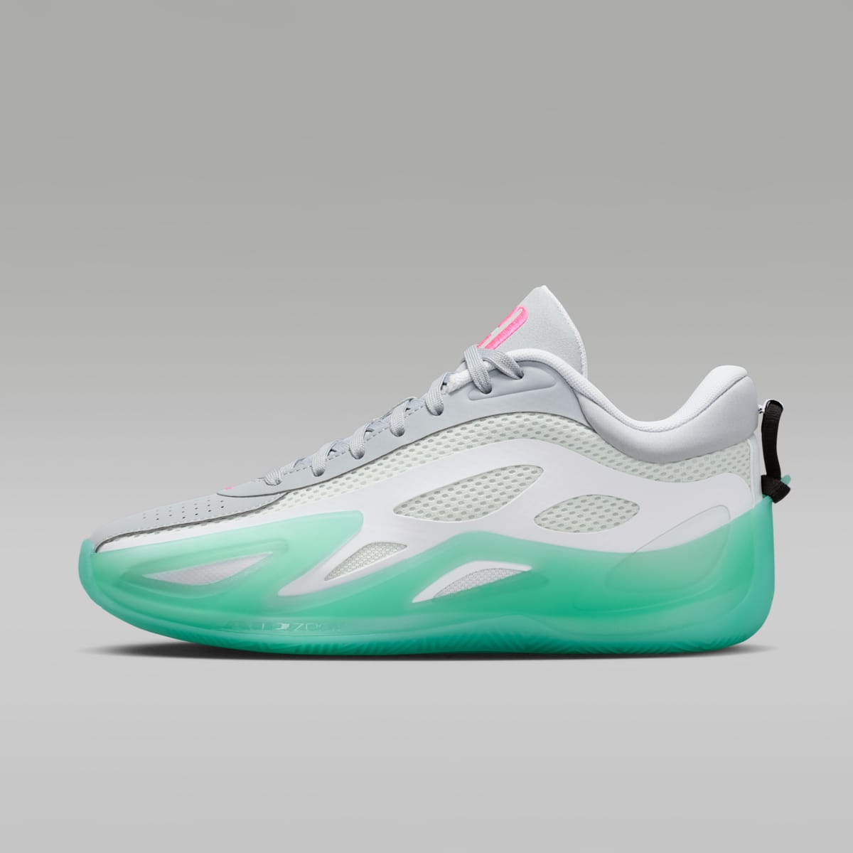 Jordan Heir Series 2 "Seafoam" Basketball Shoes - White/Metallic Silver/Pink Blast/Light Pumice - Image 1