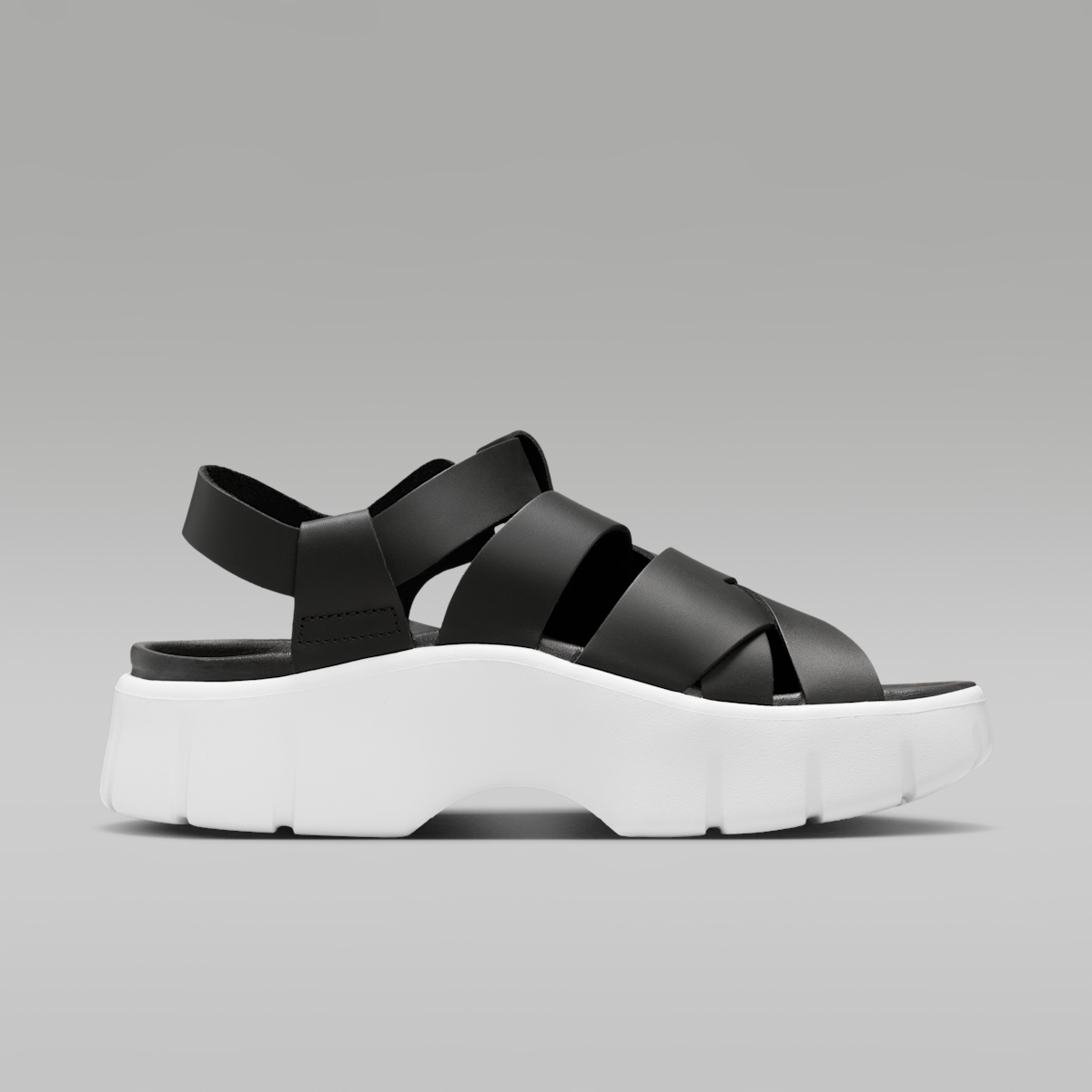 Jordan Willow Women's Sandals - Black/White/Metallic Silver
