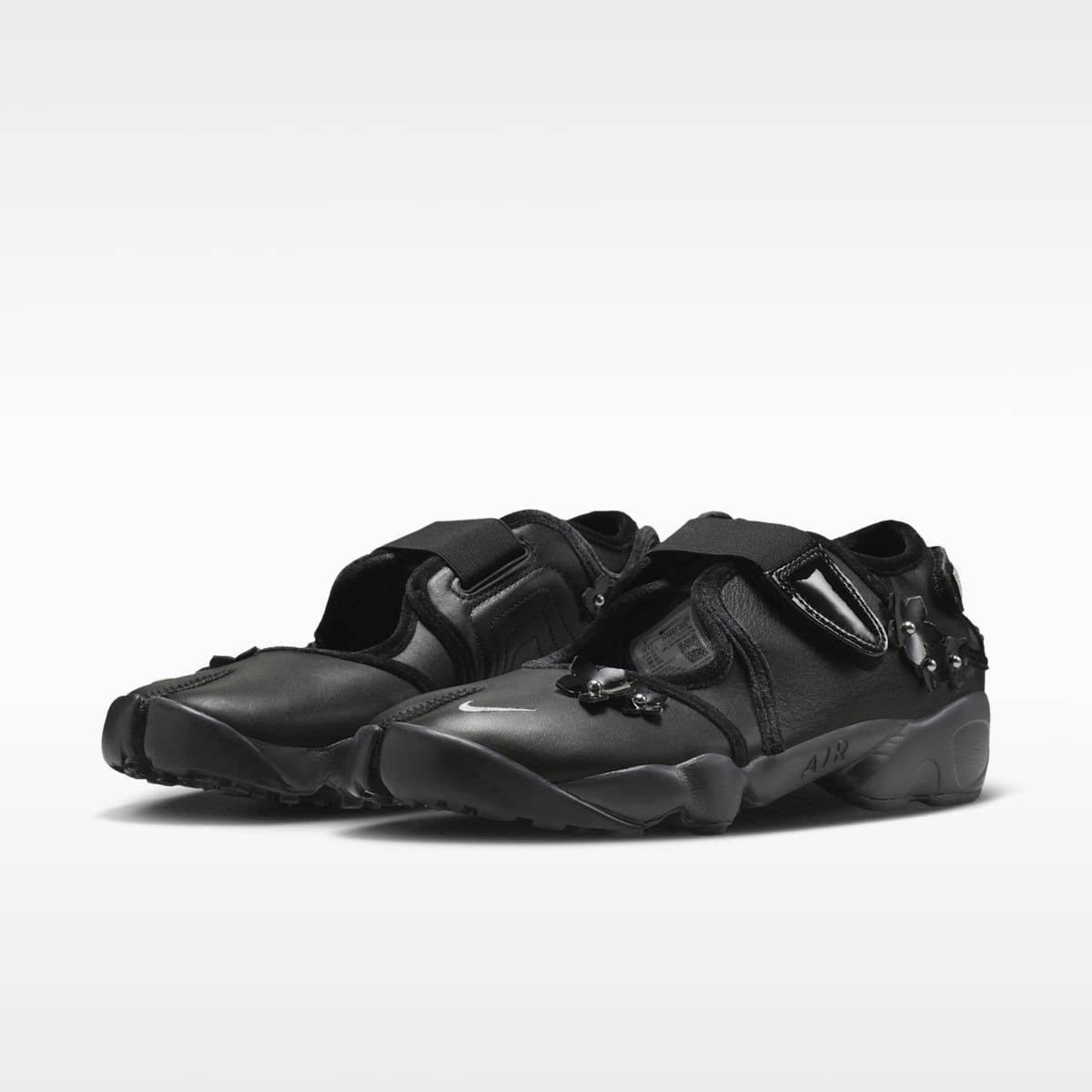 Nike Air Rift "Florette" Women's Shoes - Black/Wolf Grey/Metallic Silver