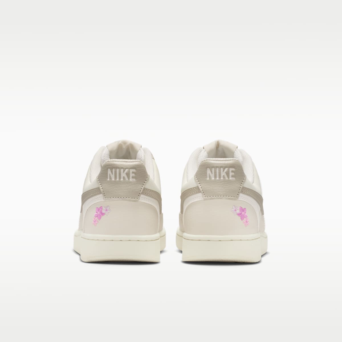 Nike Court Vision Low SE "Stitched Floral" Women's Shoes - Sail/Light Orewood Brown/Cream II