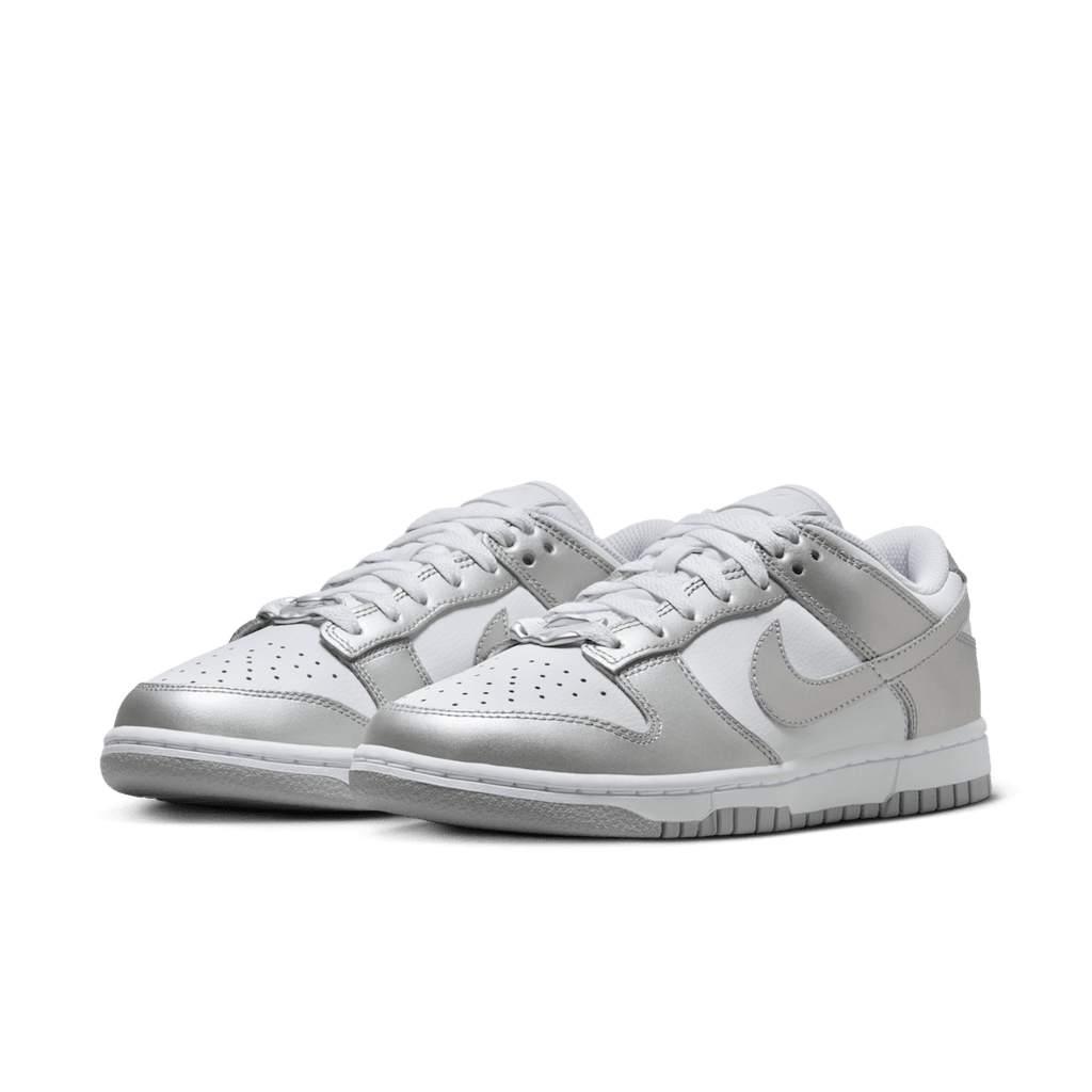 Nike Dunk Low Women's Shoes - White/Blue Joy/Metallic Silver