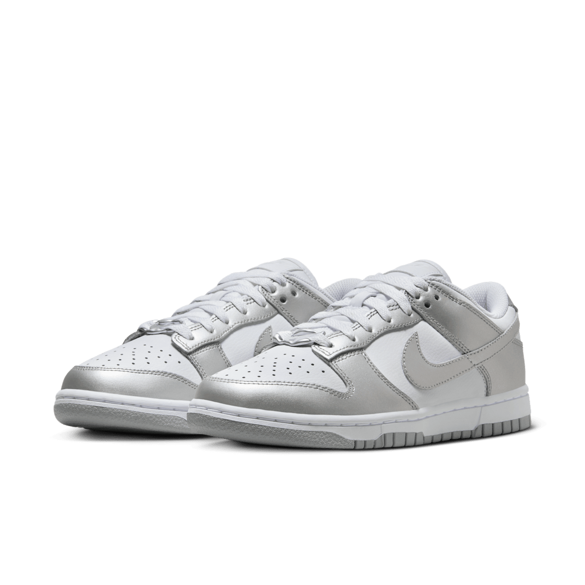Nike Dunk Low Women's Shoes - White/Blue Joy/Metallic Silver