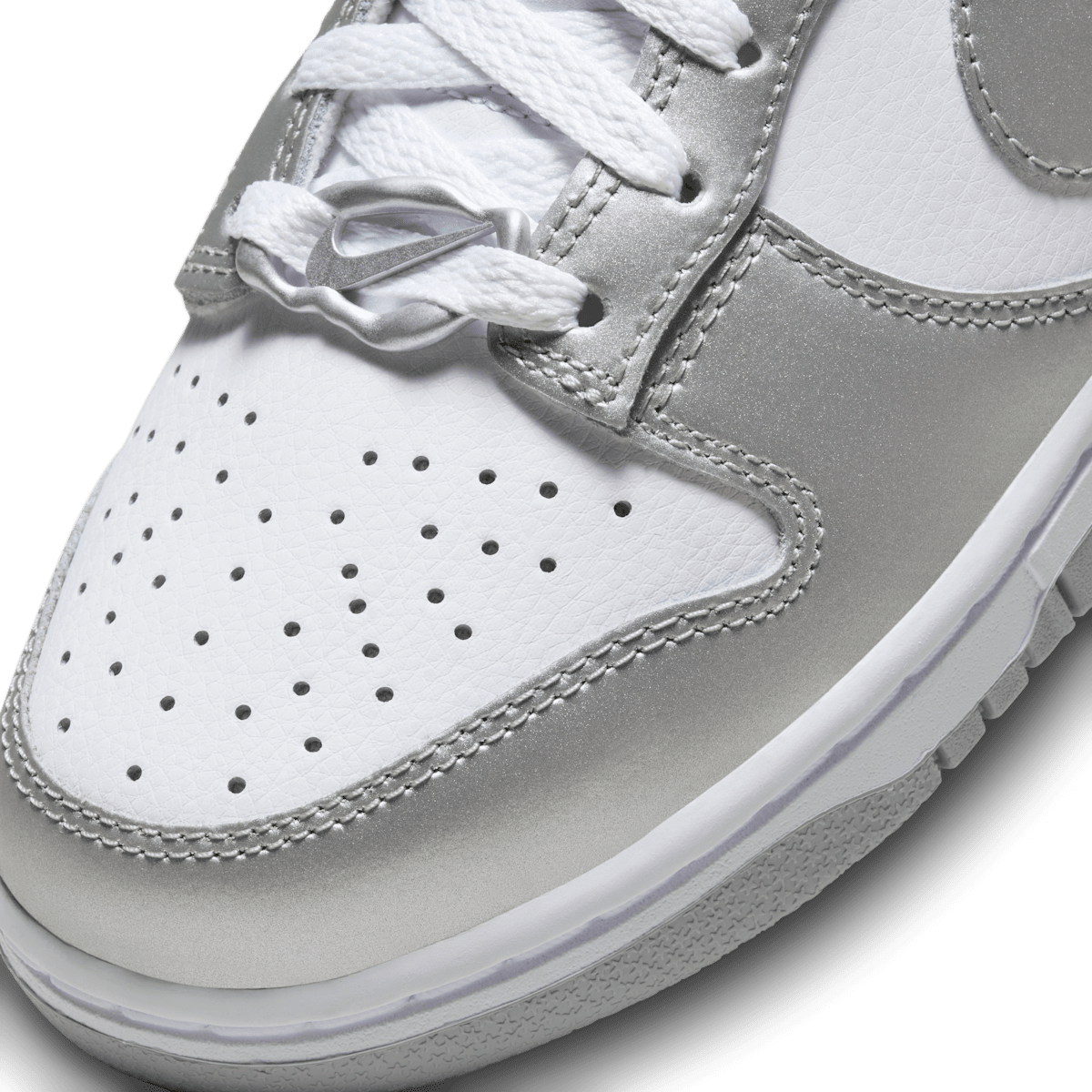 Nike Dunk Low Women's Shoes - White/Blue Joy/Metallic Silver