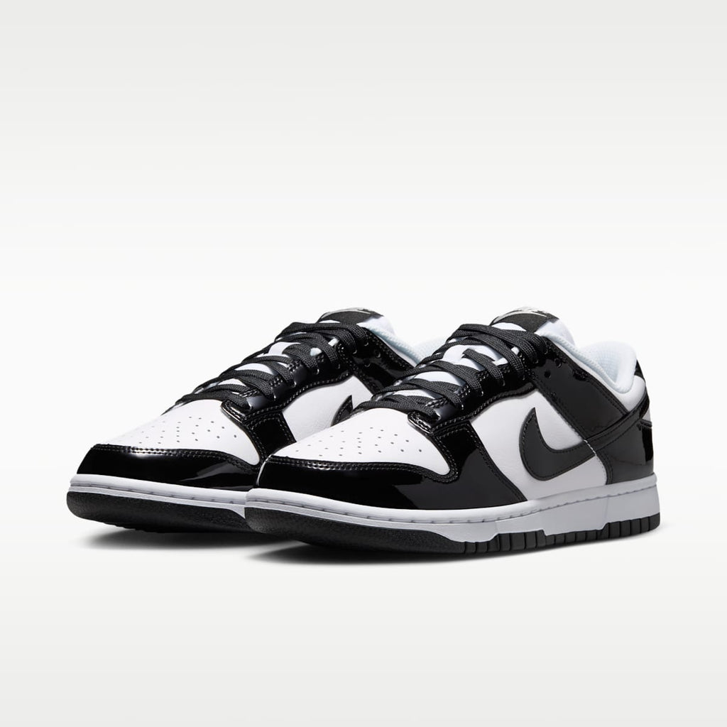 Nike Dunk Low SE "Gloss" Women's Shoes - White/White/Metallic Silver/Black