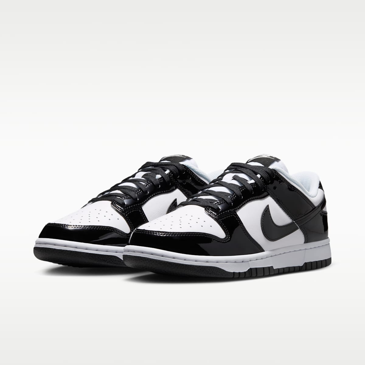 Nike Dunk Low SE "Gloss" Women's Shoes - White/White/Metallic Silver/Black