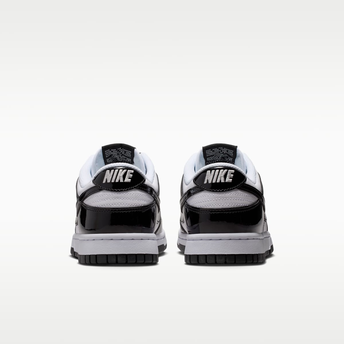 Nike Dunk Low SE "Gloss" Women's Shoes - White/White/Metallic Silver/Black