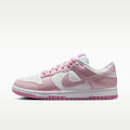 Nike Dunk Low SE "Gloss" Women's Shoes - White/White/Metallic Silver/Pink Rise