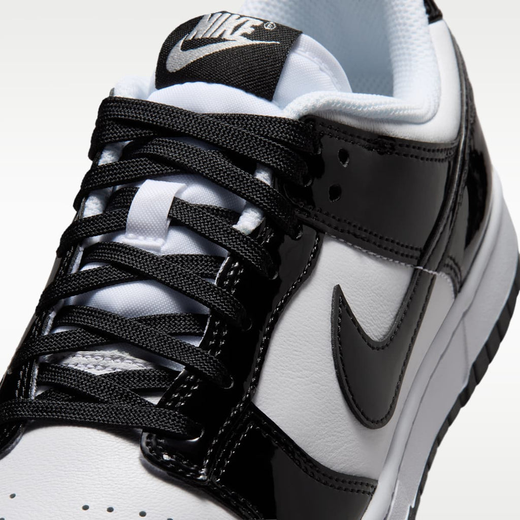 Nike Dunk Low SE "Gloss" Women's Shoes - White/White/Metallic Silver/Black