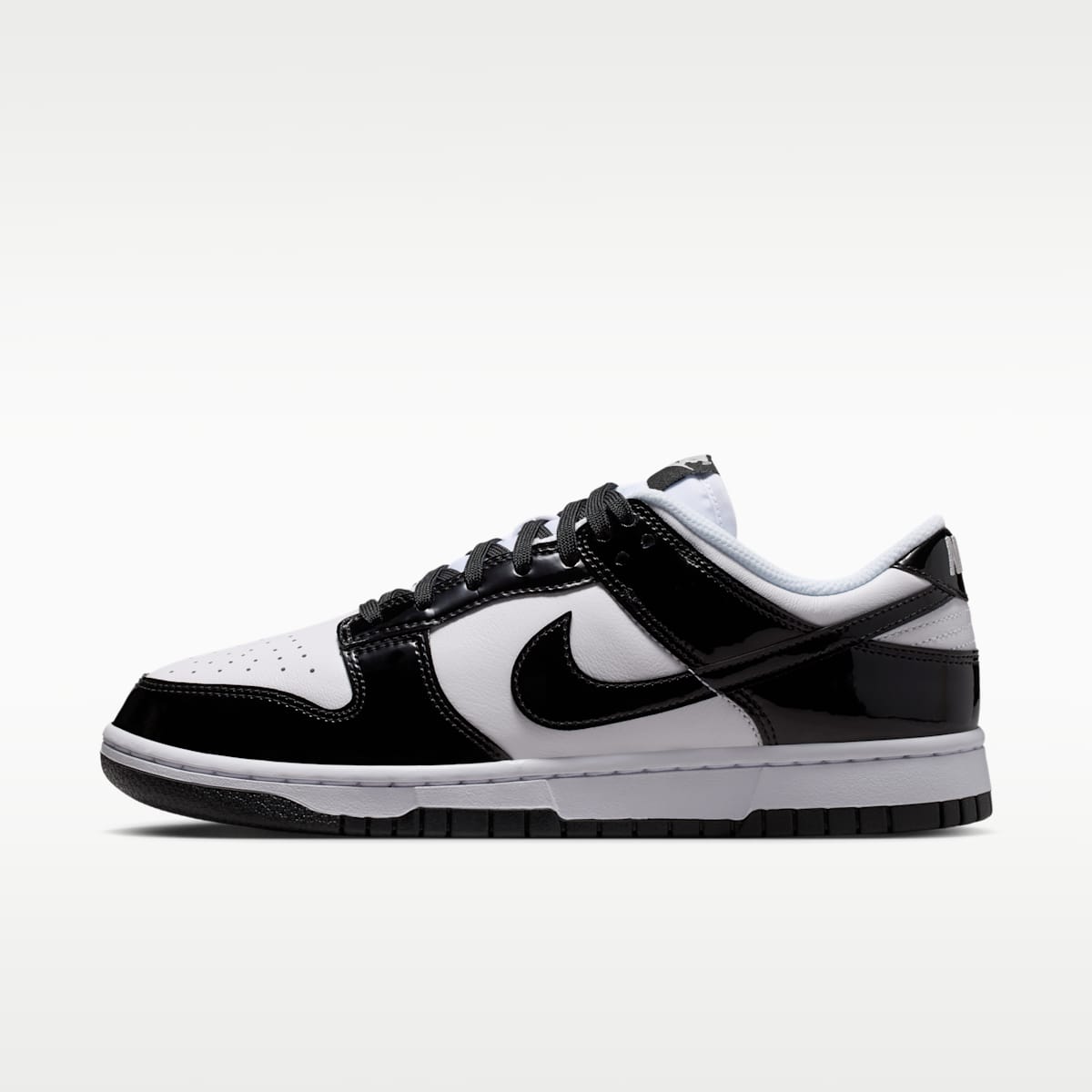 Nike Dunk Low SE "Gloss" Women's Shoes - White/White/Metallic Silver/Black