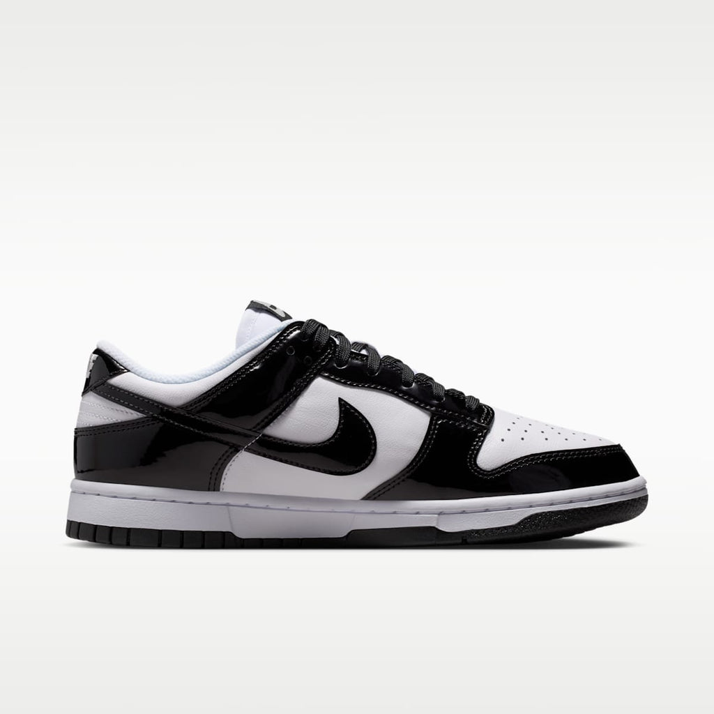 Nike Dunk Low SE "Gloss" Women's Shoes - White/White/Metallic Silver/Black