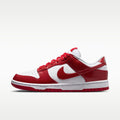 Nike Dunk Low SE "Gloss" Women's Shoes - White/White/Metallic Silver/University Red