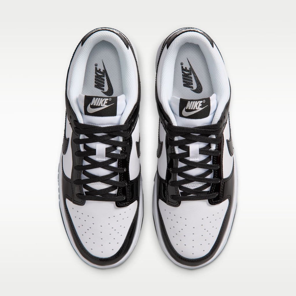Nike Dunk Low SE "Gloss" Women's Shoes - White/White/Metallic Silver/Black