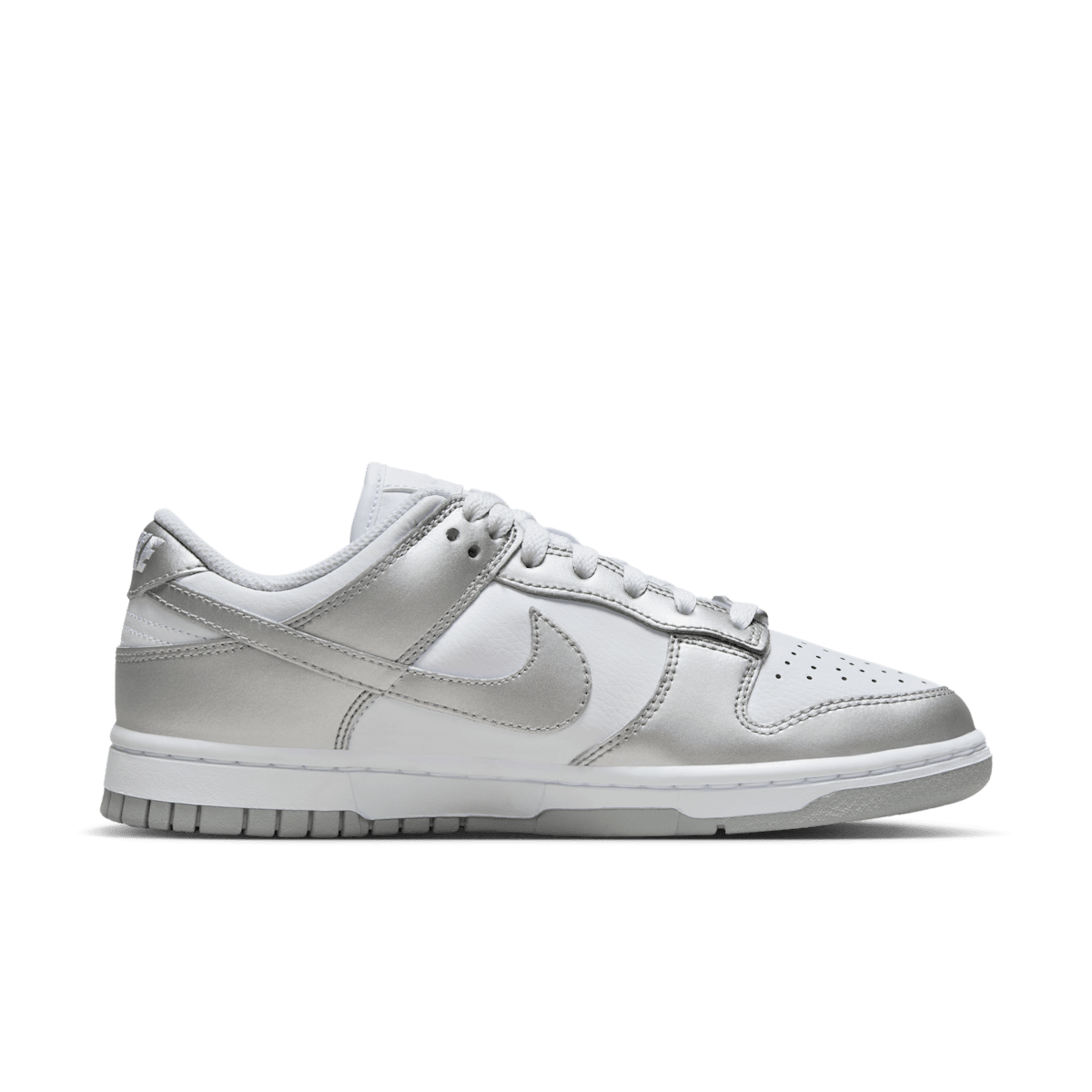 Nike Dunk Low Women's Shoes - White/Blue Joy/Metallic Silver