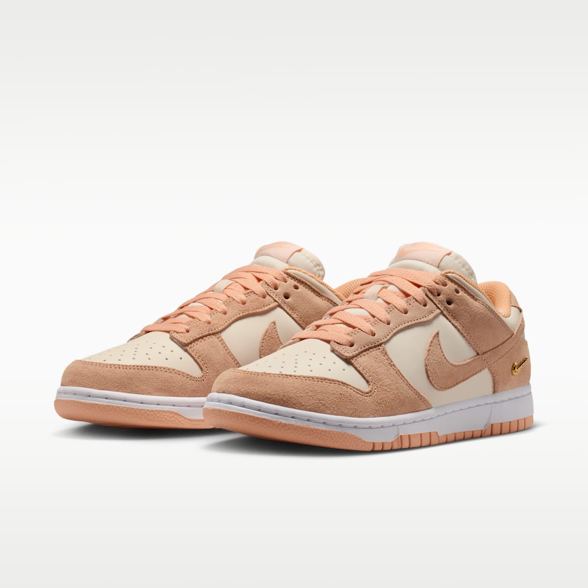 Nike Dunk Low Suede Women's Shoes - Sunset Haze/Chalk/White/Sunset Haze