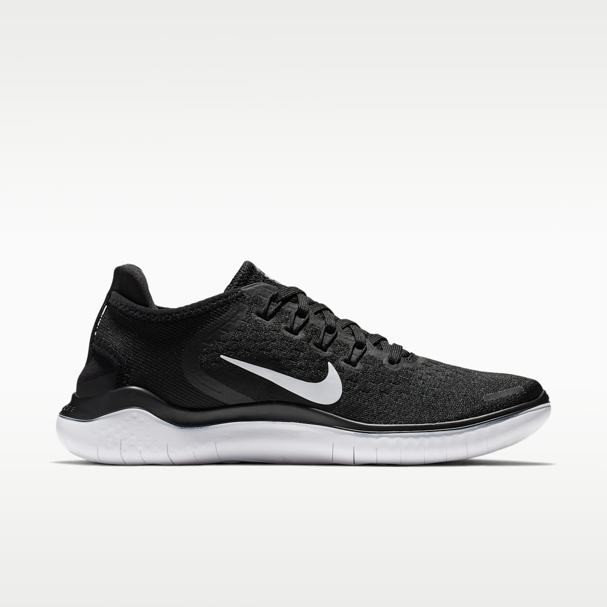 Nike Free RN 2018 Women's Running Shoes - Black/White
