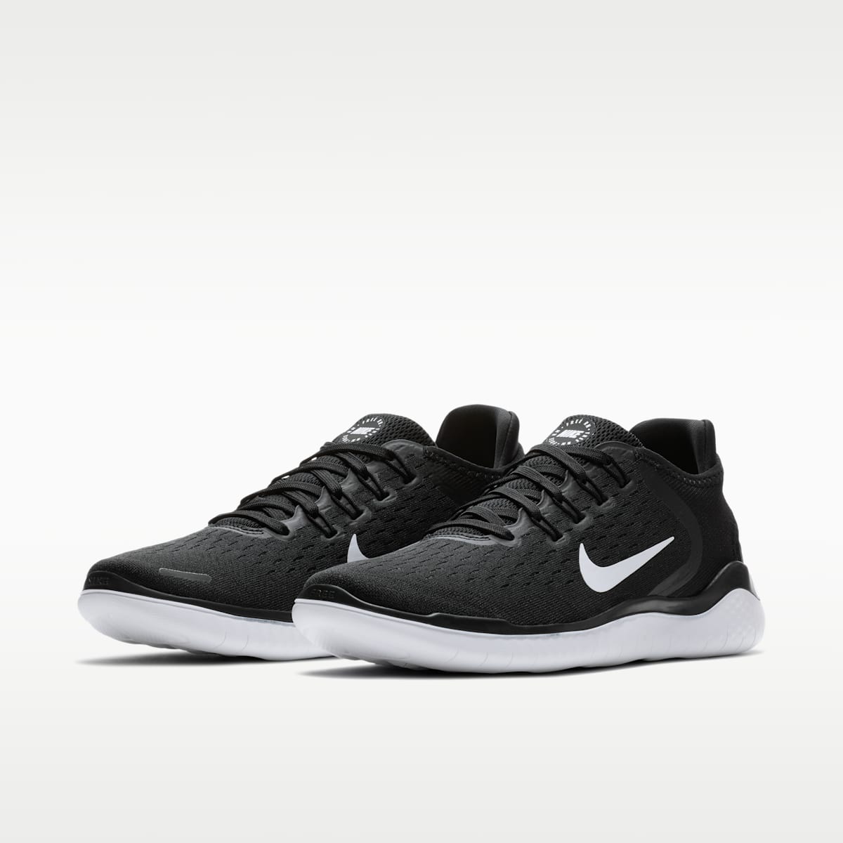 Nike Free RN 2018 Women's Running Shoes - Black/White