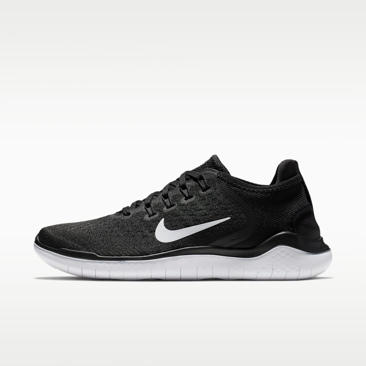 Nike Free RN 2018 Women's Running Shoes - Black/White