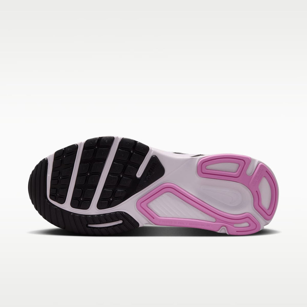 Nike Structure Plus Women's Road Running Shoes - White/Black/Bleached Lilac/Metallic Silver