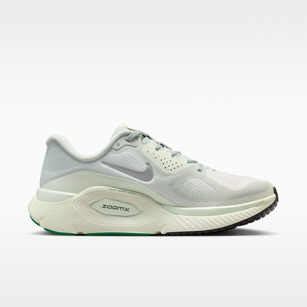 Nike Structure Plus Women's Road Running Shoes - Light Silver/Coconut Milk/Barely Green/Metallic Silver
