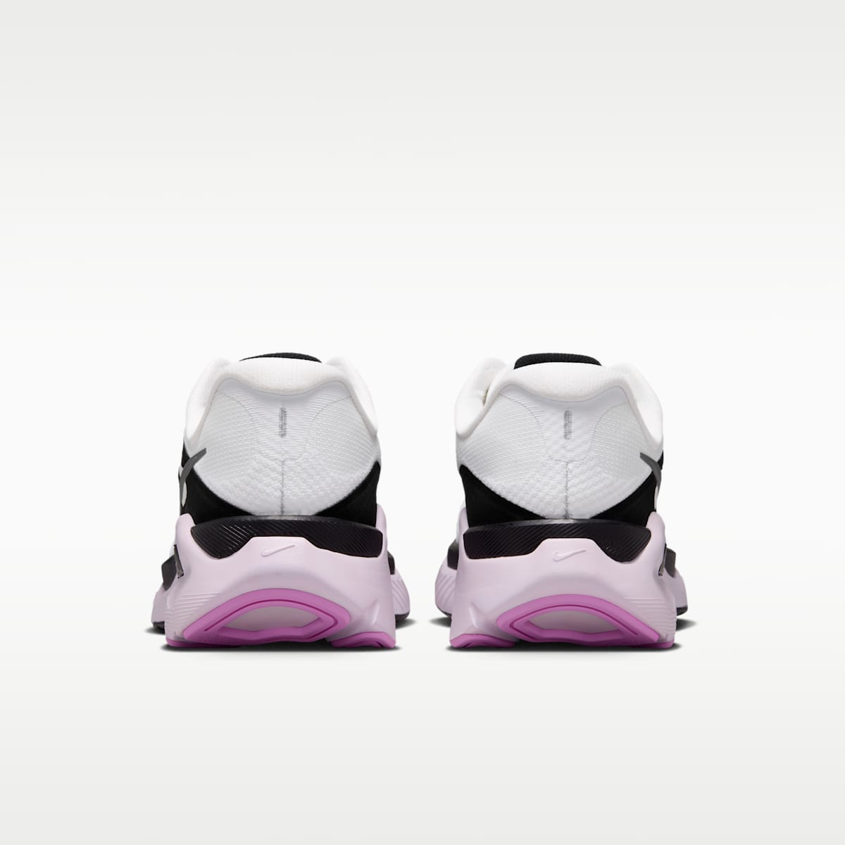 Nike Structure Plus Women's Road Running Shoes - White/Black/Bleached Lilac/Metallic Silver