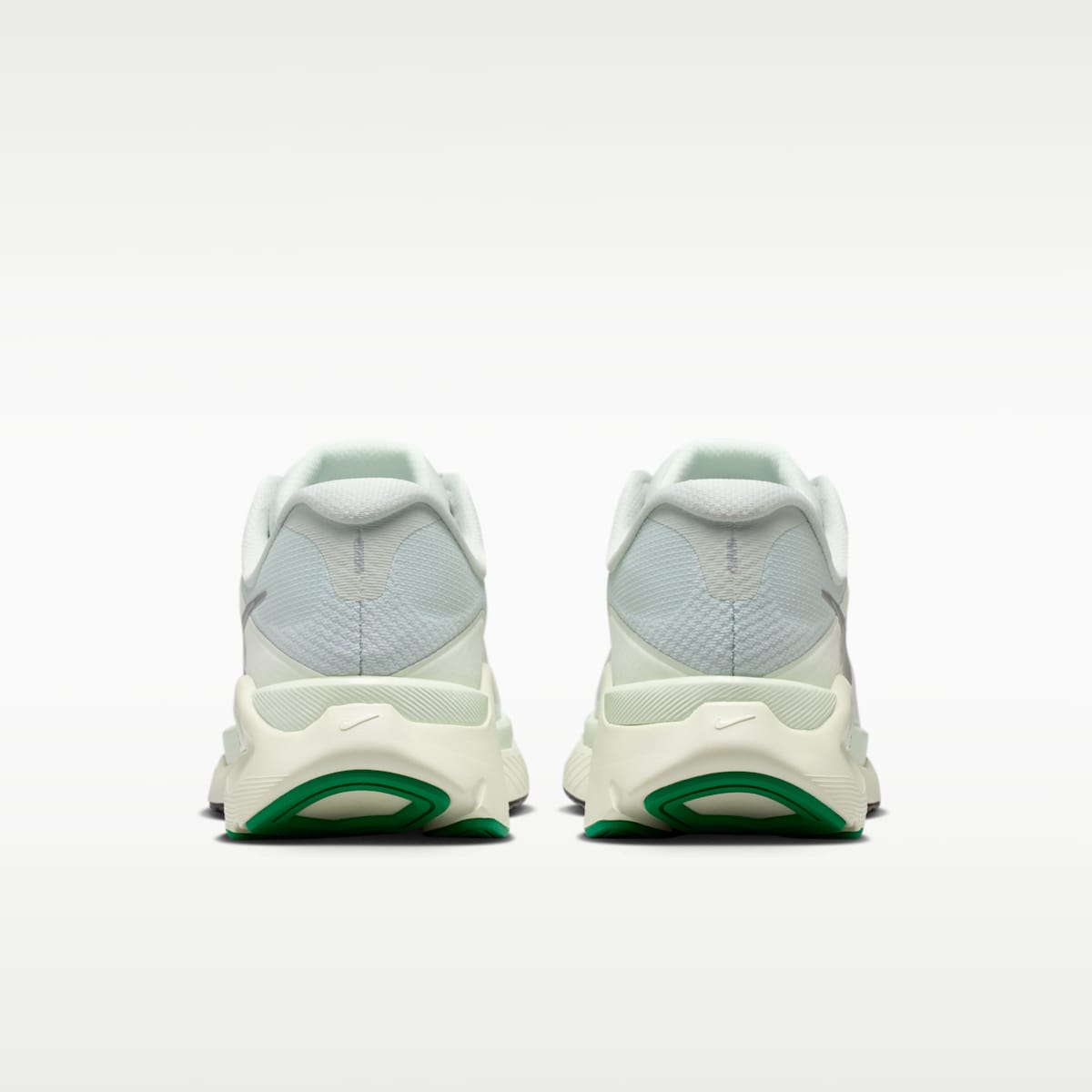 Nike Structure Plus Women's Road Running Shoes - Light Silver/Coconut Milk/Barely Green/Metallic Silver