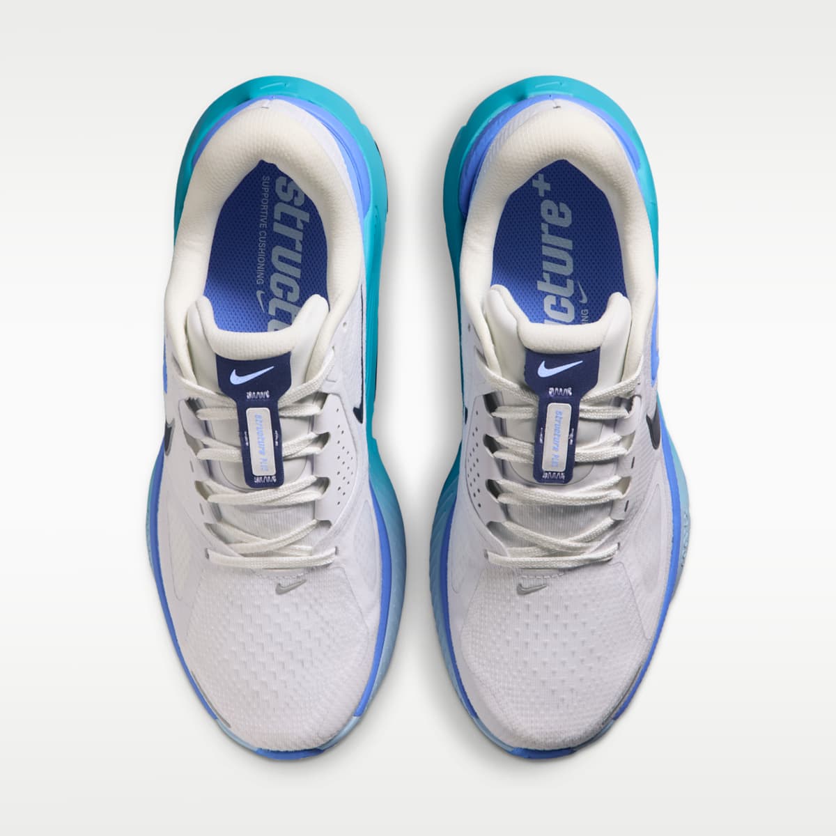 Nike Structure Plus Women's Road Running Shoes - White/Royal Pulse/Hydrogen Blue/Midnight Navy