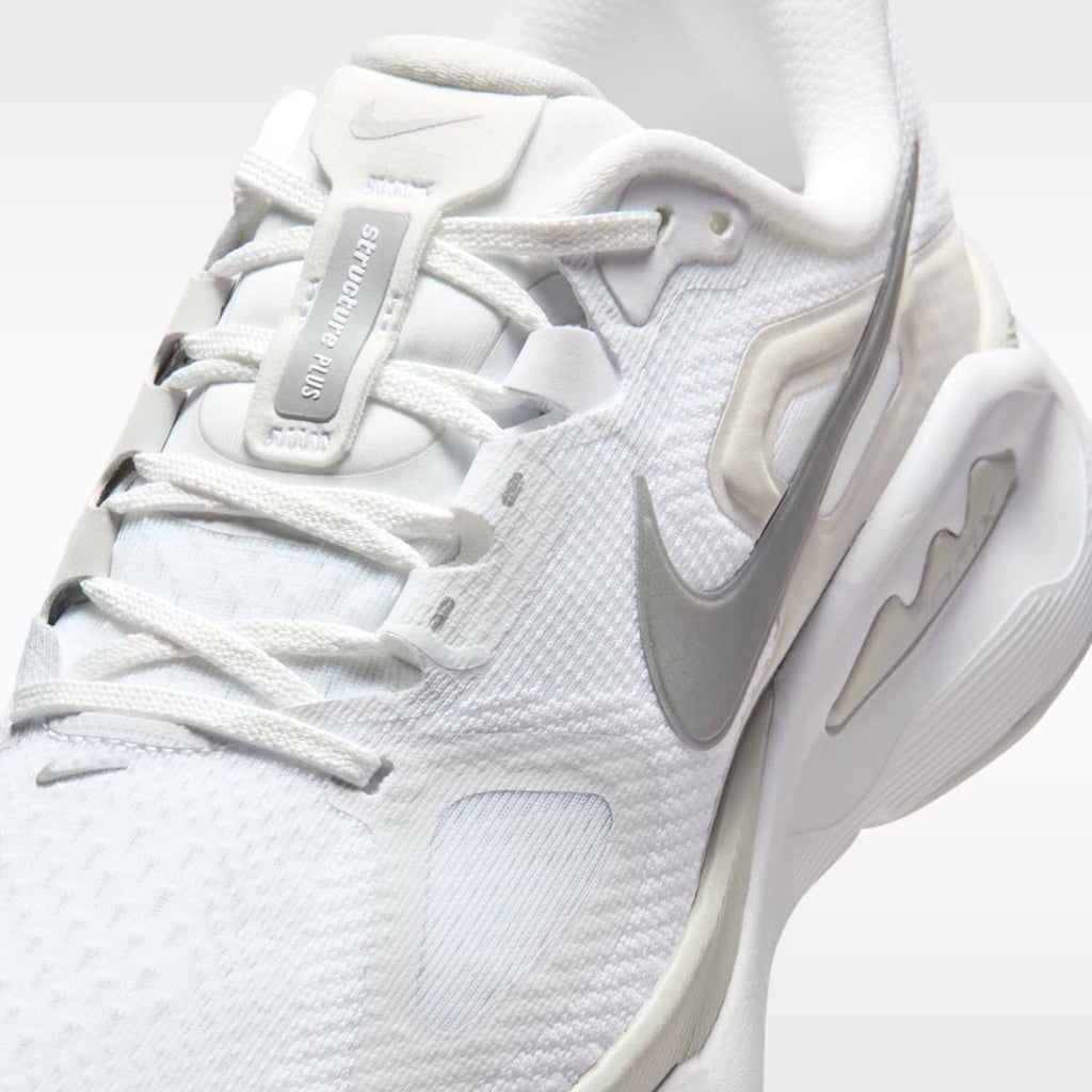 Nike Structure Plus Women's Road Running Shoes - White/Photon Dust/Metallic Silver