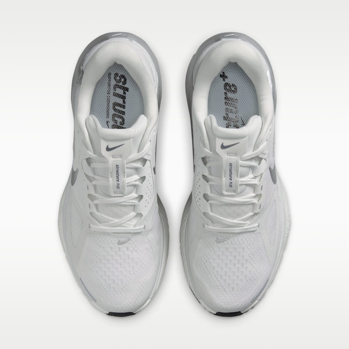 Nike Structure Plus Women's Road Running Shoes - Summit White/Photon Dust/Sail/Metallic Silver