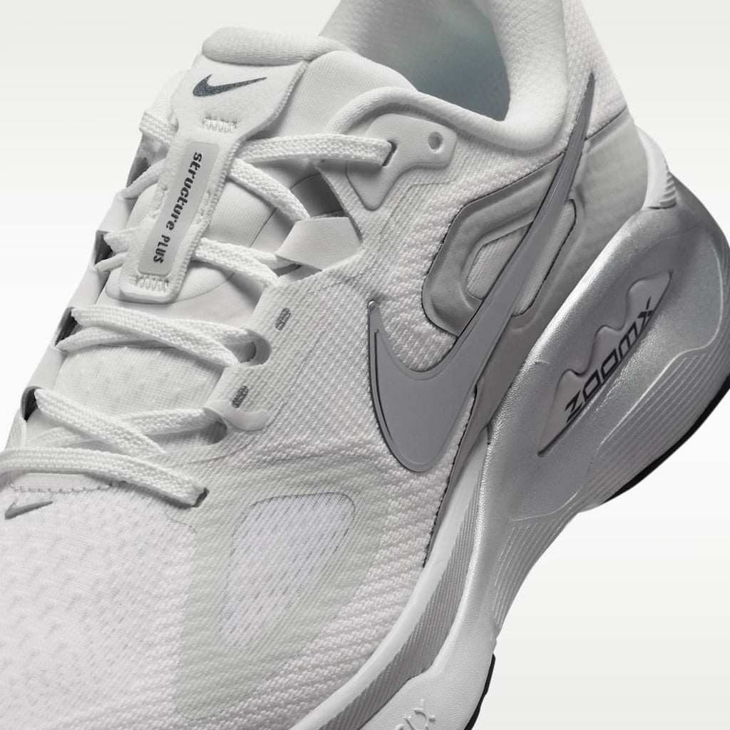 Nike Structure Plus Women's Road Running Shoes - Summit White/Photon Dust/Sail/Metallic Silver