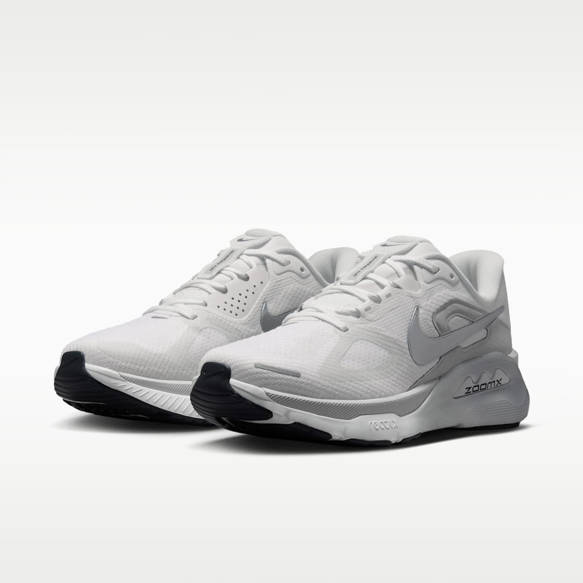 Nike Structure Plus Women's Road Running Shoes - Summit White/Photon Dust/Sail/Metallic Silver
