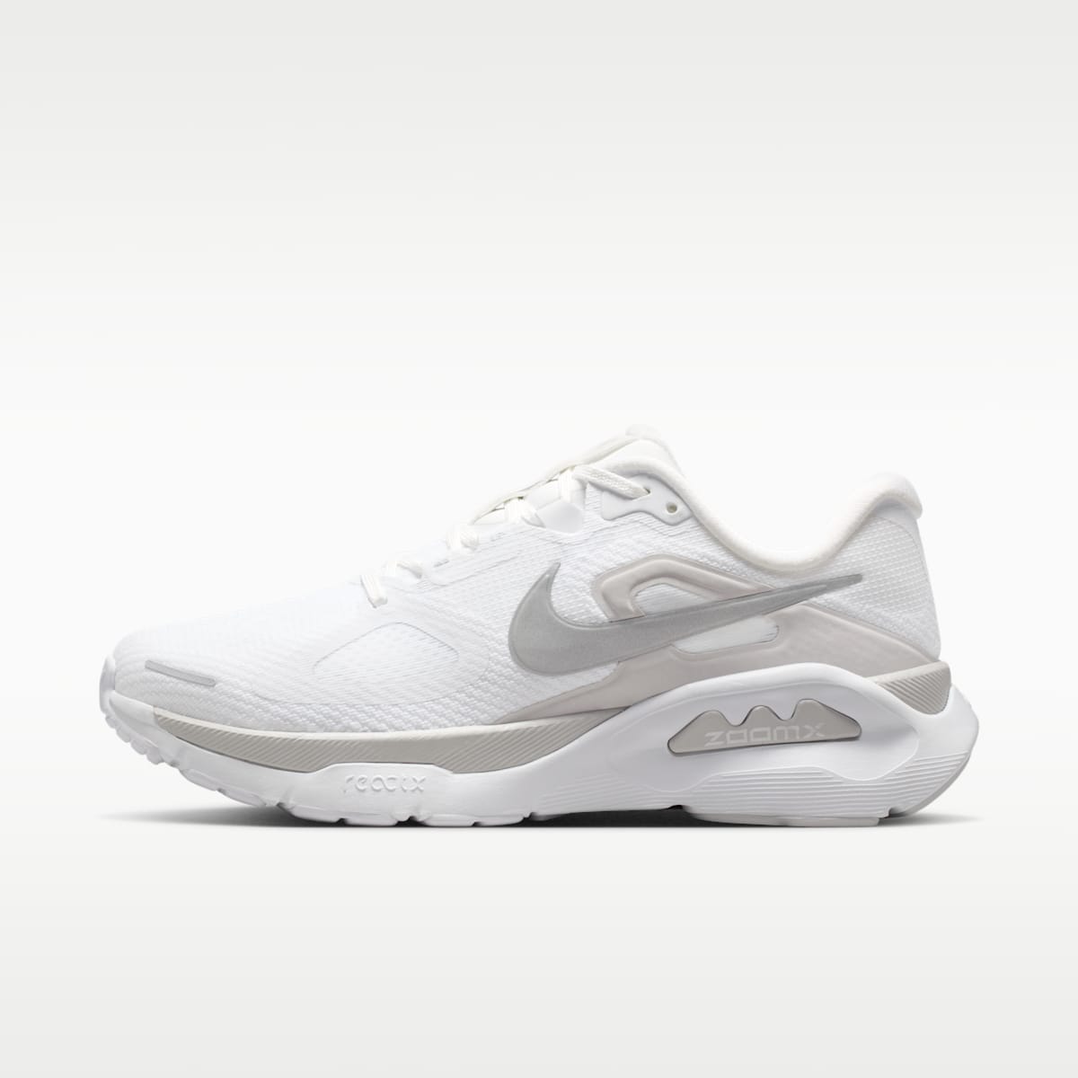 Nike Structure Plus Women's Road Running Shoes - White/Photon Dust/Metallic Silver