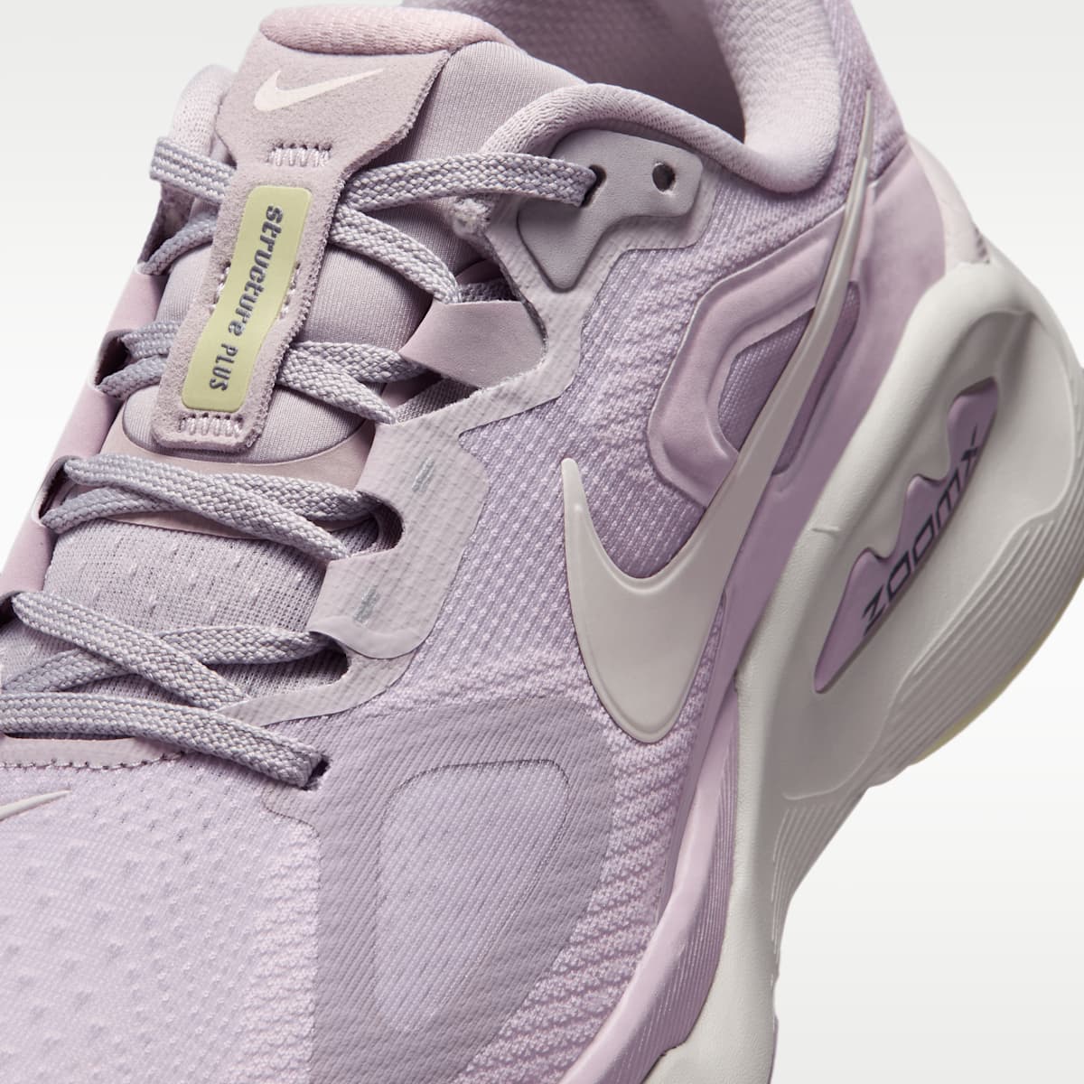 Nike Structure Plus Women's Road Running Shoes - Silver Lilac/Particle Rose/Light Bone/Sail