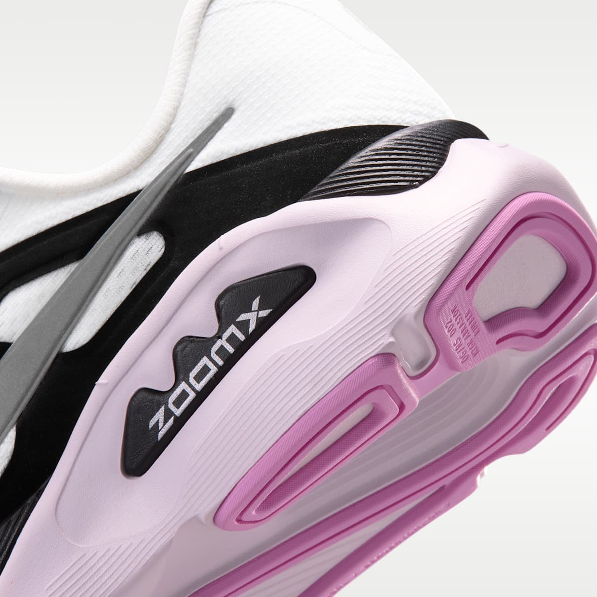 Nike Structure Plus Women's Road Running Shoes - White/Black/Bleached Lilac/Metallic Silver