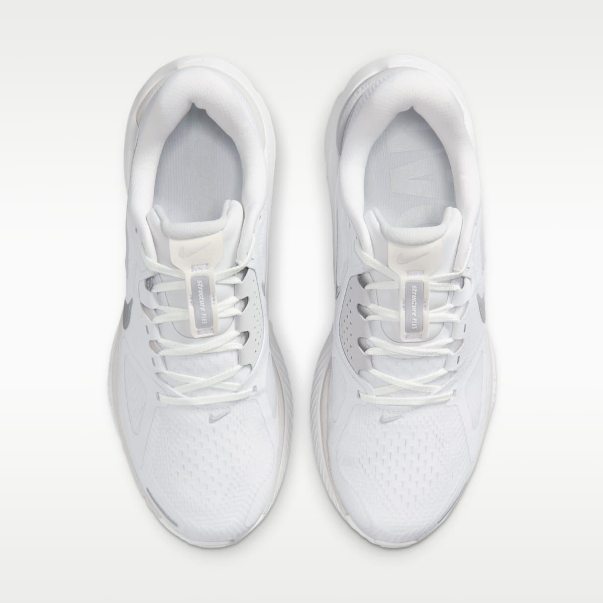 Nike Structure Plus Women's Road Running Shoes - White/Photon Dust/Metallic Silver