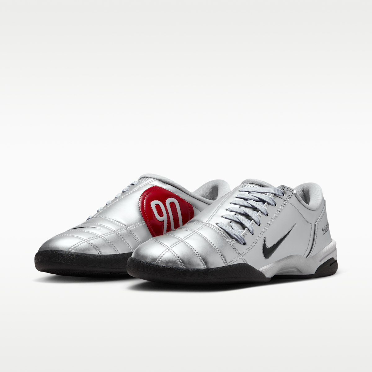 Nike Total 90 Women's Shoes - Metallic Silver/University Red/White/Black