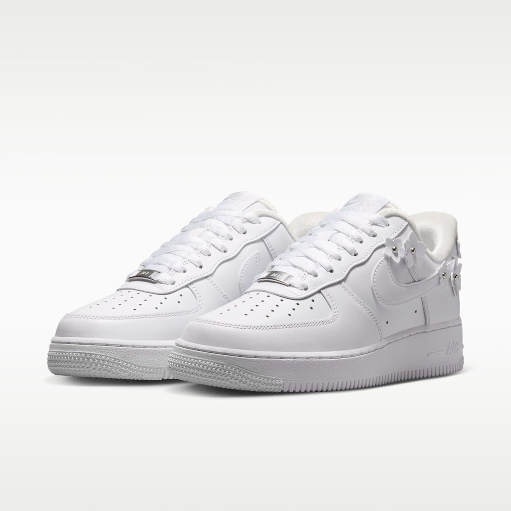 Nike Air Force 1 '07 "Florette" Women's Shoes - White/Wolf Grey/Metallic Silver/White