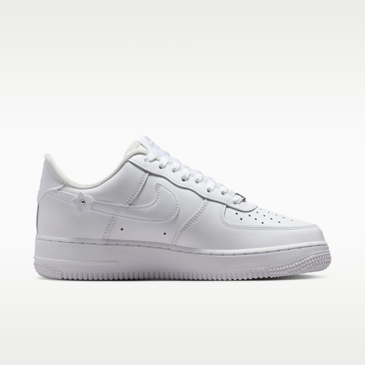 Nike Air Force 1 '07 "Florette" Women's Shoes - White/Wolf Grey/Metallic Silver/White