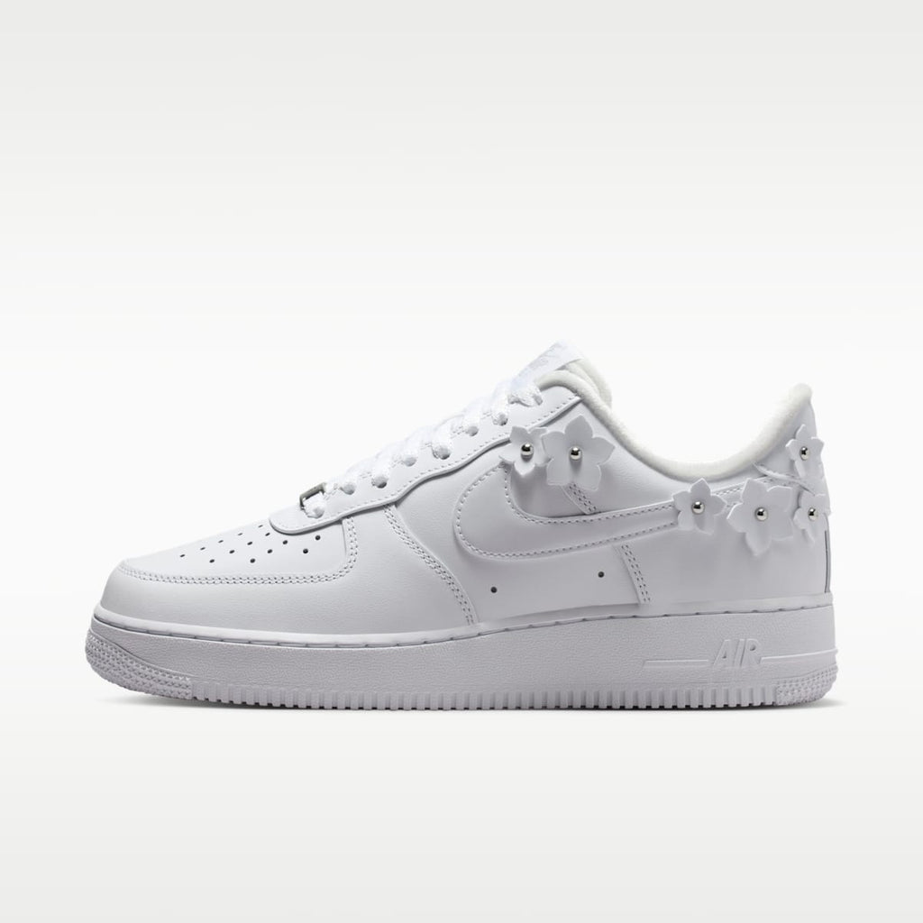 Nike Air Force 1 '07 "Florette" Women's Shoes - White/Wolf Grey/Metallic Silver/White