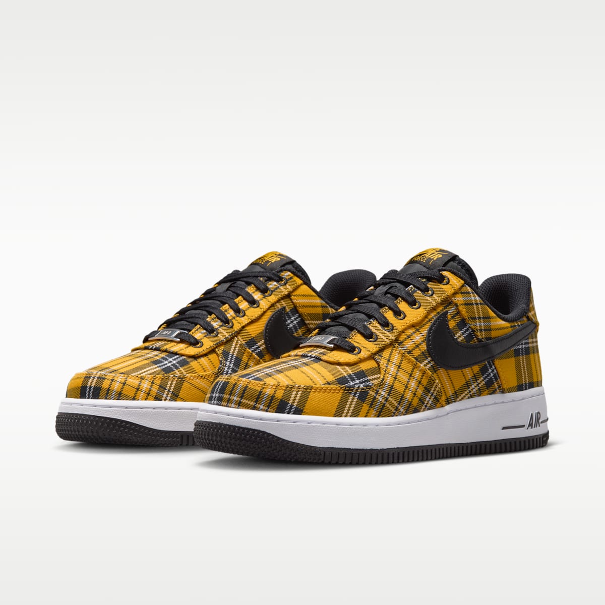 Nike Air Force 1 '07 "Plaid" Women's Shoes - Multi-Color/Yellow Ochre/White/Black - Image 5