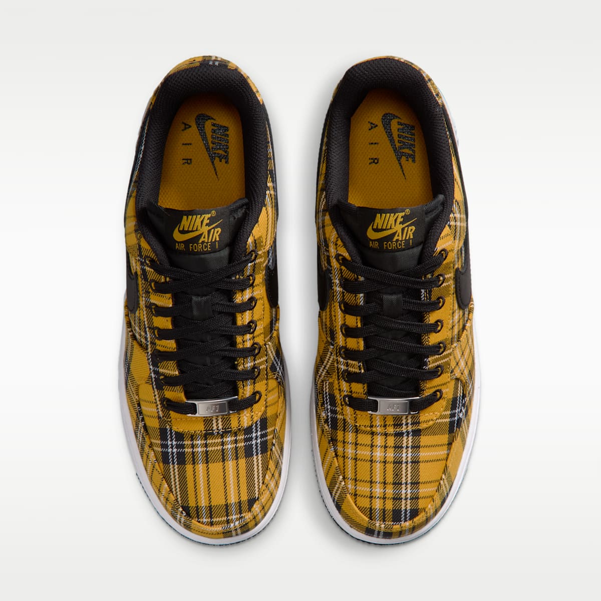 Nike Air Force 1 '07 "Plaid" Women's Shoes - Multi-Color/Yellow Ochre/White/Black - Image 4