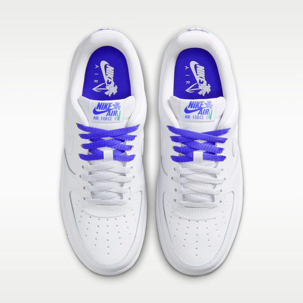 Nike Air Force 1 '07 SE Women's Shoes - White/Persian Violet/Stadium Green/White - Image 4